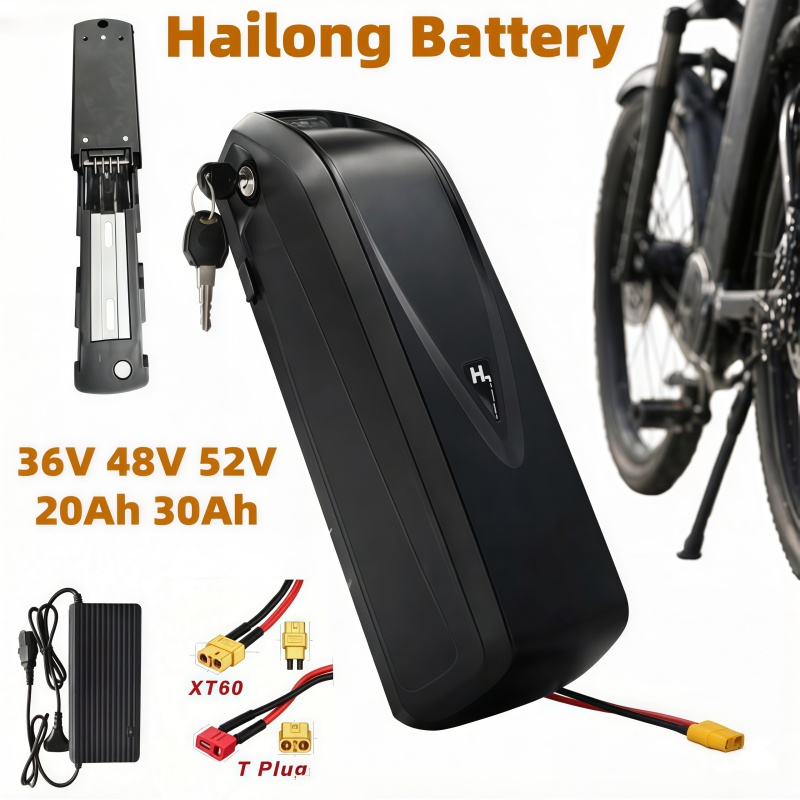 Ebike Battery 48V 20Ah Hailong - Multi-formaat E-bike accu Hailong model, 36V