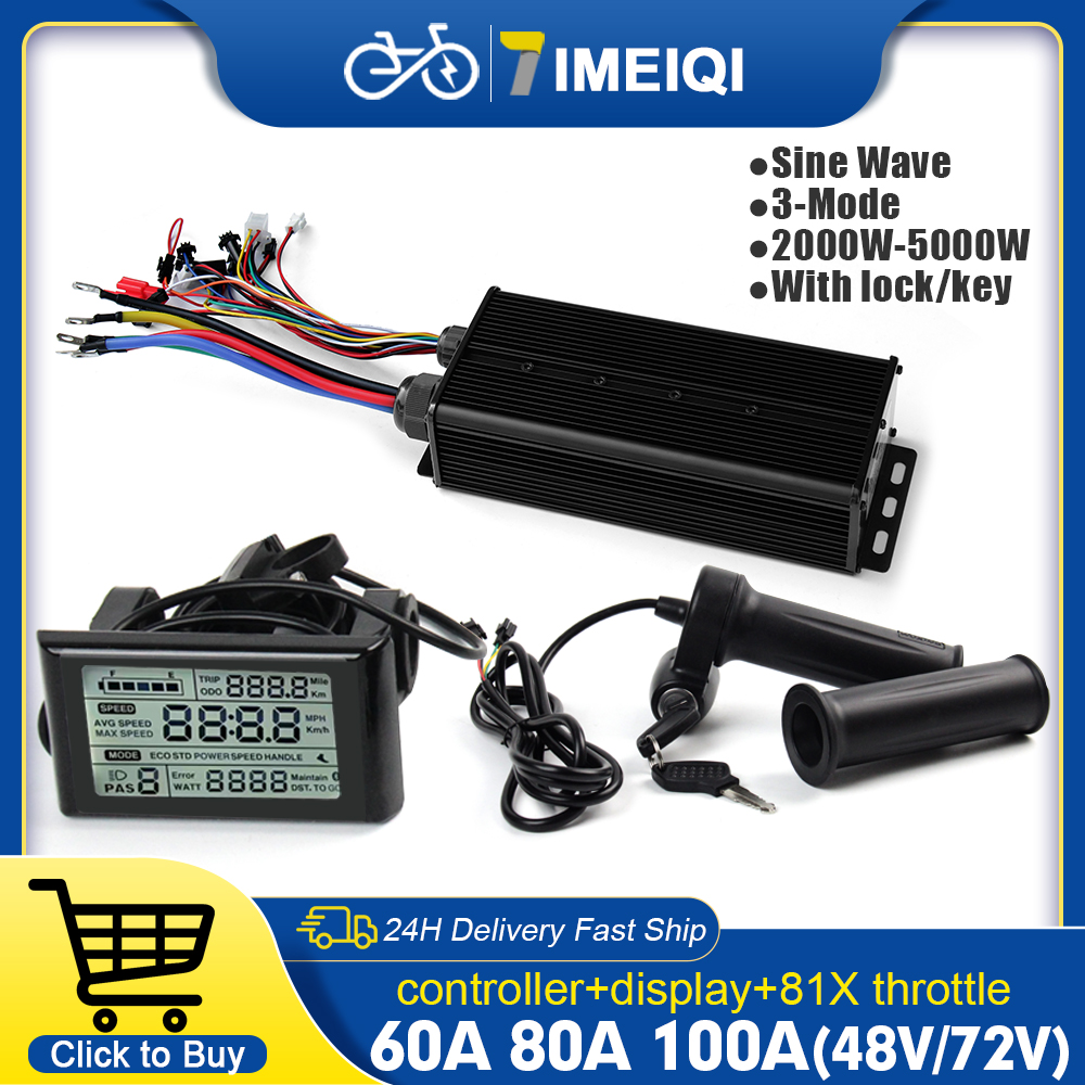 Sine Wave Controller 48V 72V 80A - 2000 W-5000 W 48 V-72 V