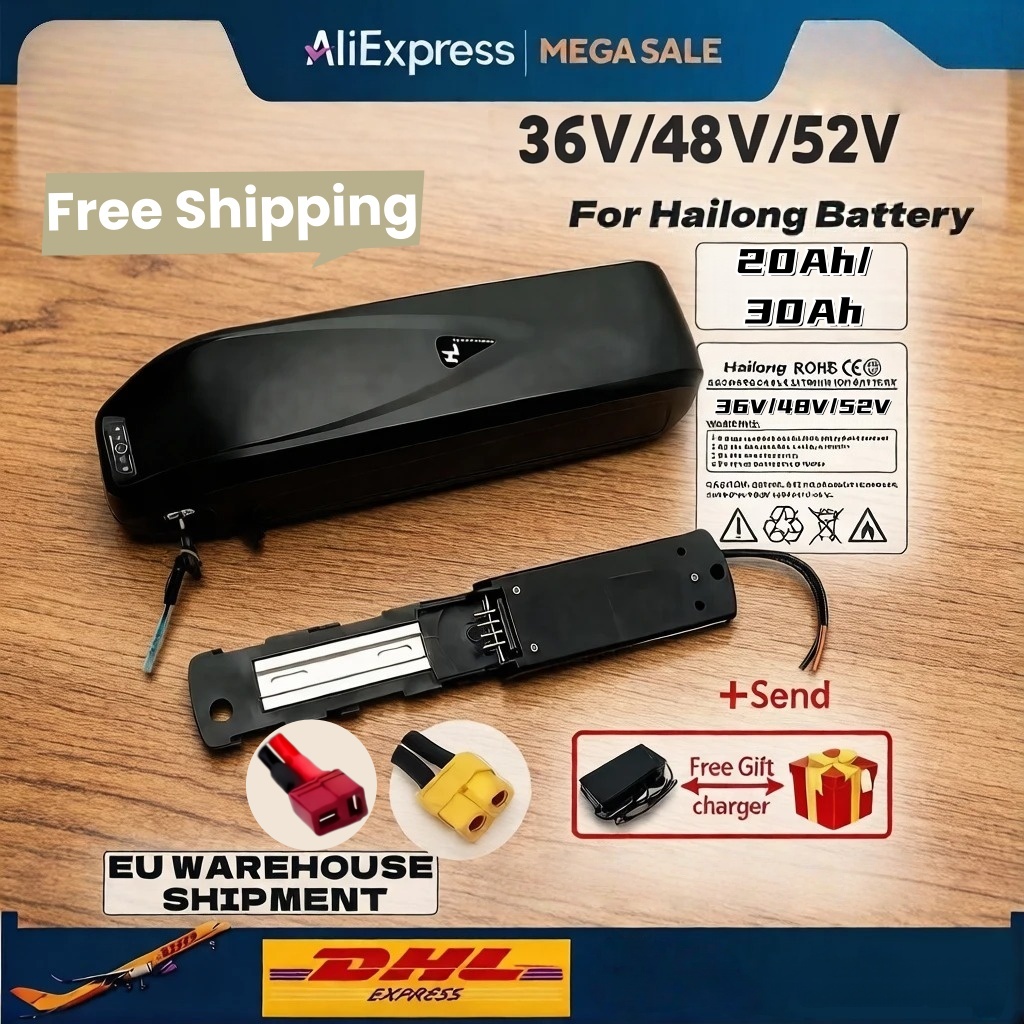 Ebike Battery 48V 20Ah Hailong - Nieuw voor Hailong 36V 48V 52V