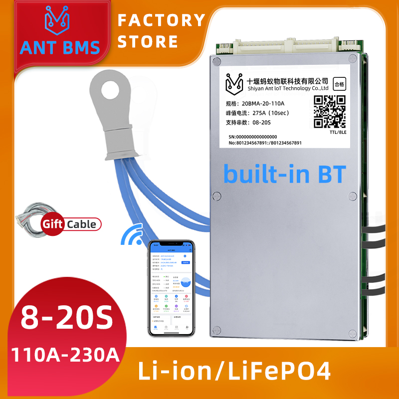 Smart Bms 72V 20S 150A Bluetooth - ANT Smart Balance BMS 8S-20S met