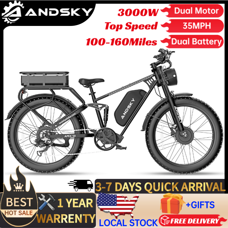 Mid Drive Motor Kit 52V 1000W - ANDSKY Apex50 AWD Elektrische Fiets 3000W