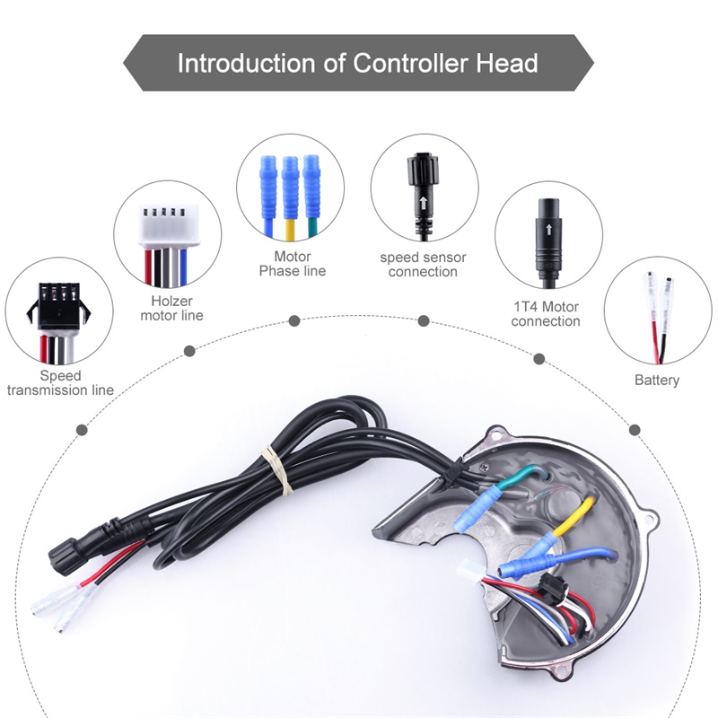 Bafang Bbs02B 48V 750W Mid Drive Kit - Bafang Mid Drive Motor Vervanging Controller,