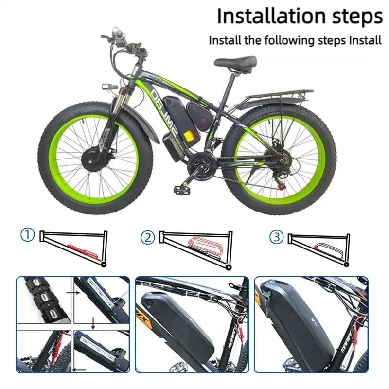 🔋 36-48-52V voor motor elektri - Ebike Battery 48V 20Ah Hailong recensie en prijs