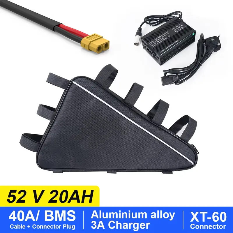 2026 US Triangle Lithium Elekt - Ebike Battery 52V 20Ah Triangle Pack recensie en prijs
