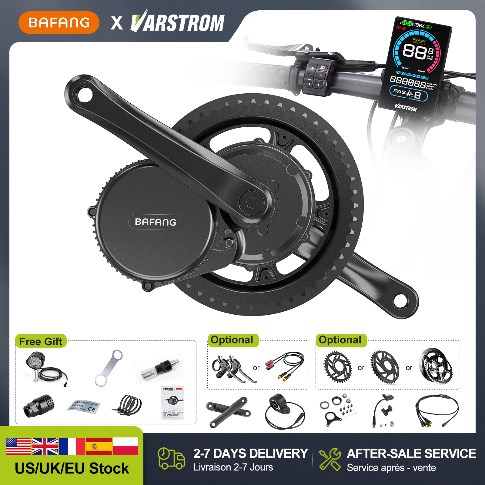 [US Stock] BAFANG 48V 500W 750 - Bafang Bbshd 1000W Conversion Kit recensie en prijs