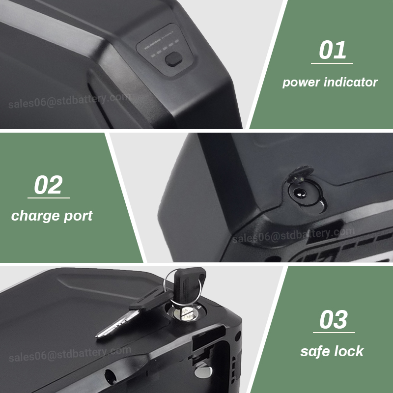 Downtube Ebike Batterij 52V 13 - Ebike Battery 48V 20Ah Hailong recensie en prijs