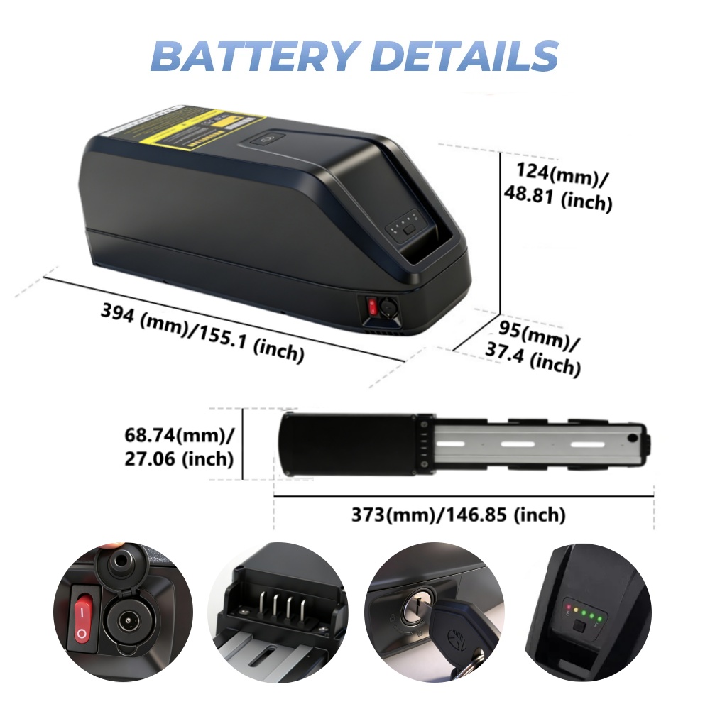 Upgrade 36V 48V Lithium Batter - Ebike Battery 48V 20Ah Hailong recensie en prijs