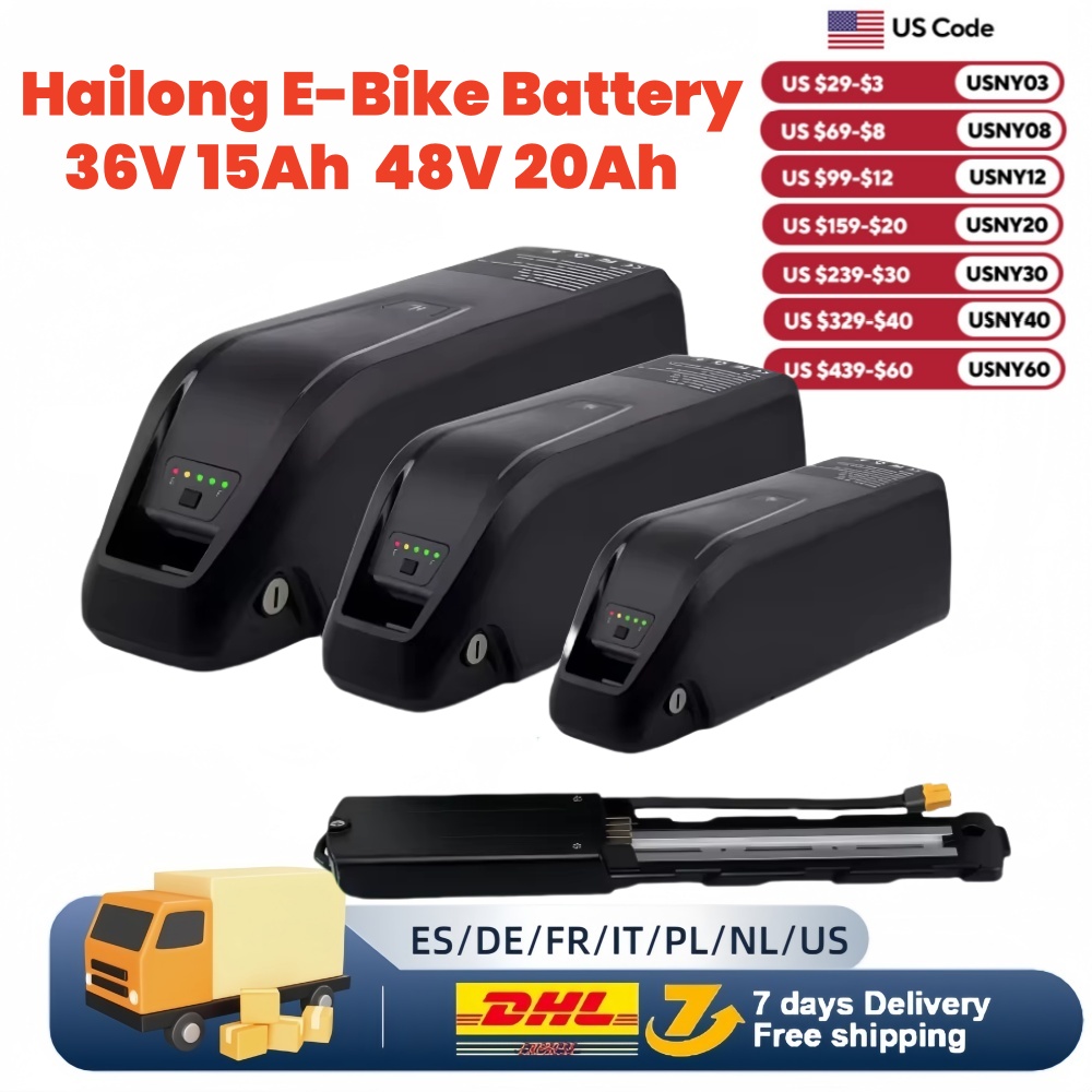 36 V 48 V 52 V Hailong Ebike B - Ebike Battery 48V 20Ah Hailong recensie en prijs
