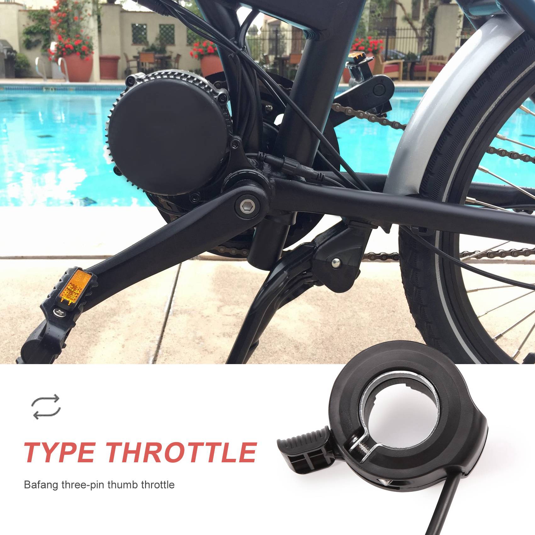 A73T Duimgashendel voor Bafang - Mid Drive Motor Kit 52V 1000W recensie en prijs