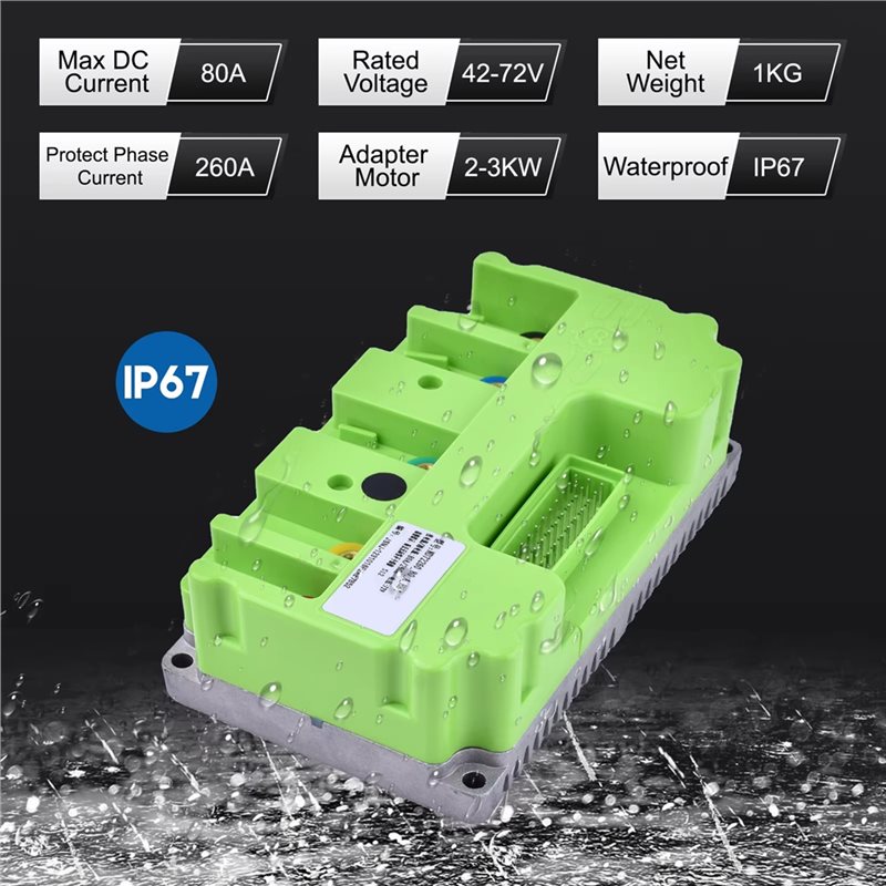 Fardriver 48V-72V 80A 3KW Sinu - Sine Wave Controller 48V 72V 80A recensie en prijs